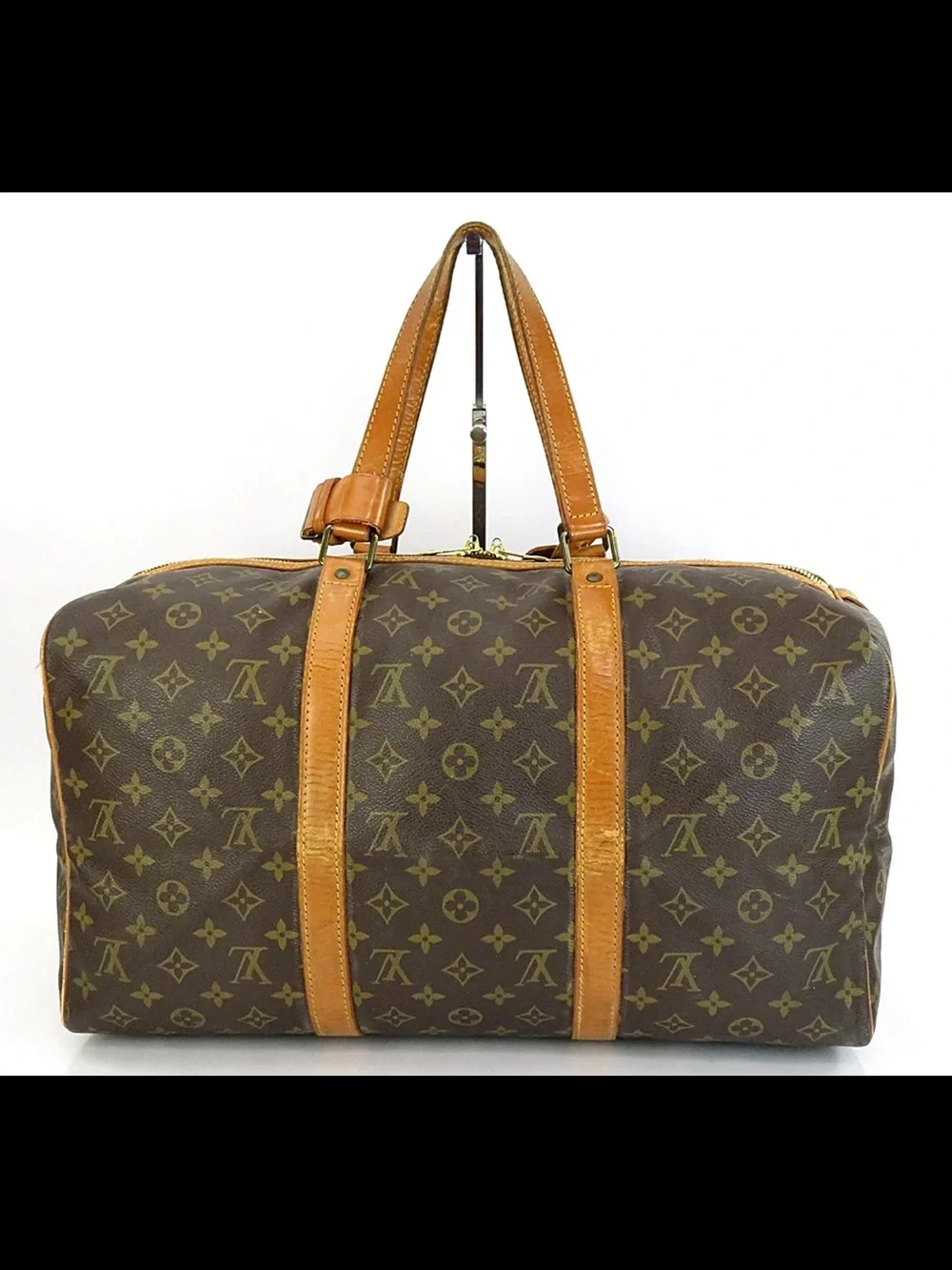 Louis Vuitton Brown & Tan Monogram Duffel Bag
